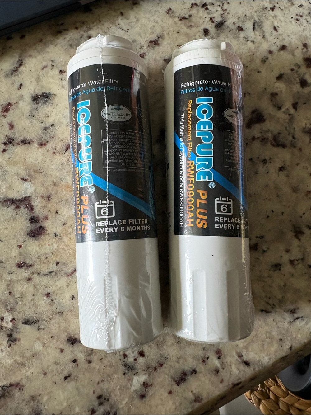 RWF0900AH IcePure Plus Refrigerator Water Filter - Set of 2